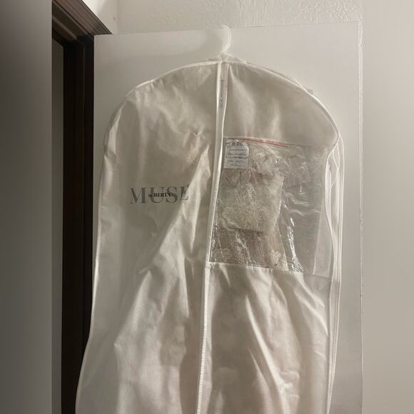 NWT- Muse by Berta Wedding Dress-Retails for $10k never altered incl/xtra fabric - Picture 6 of 7